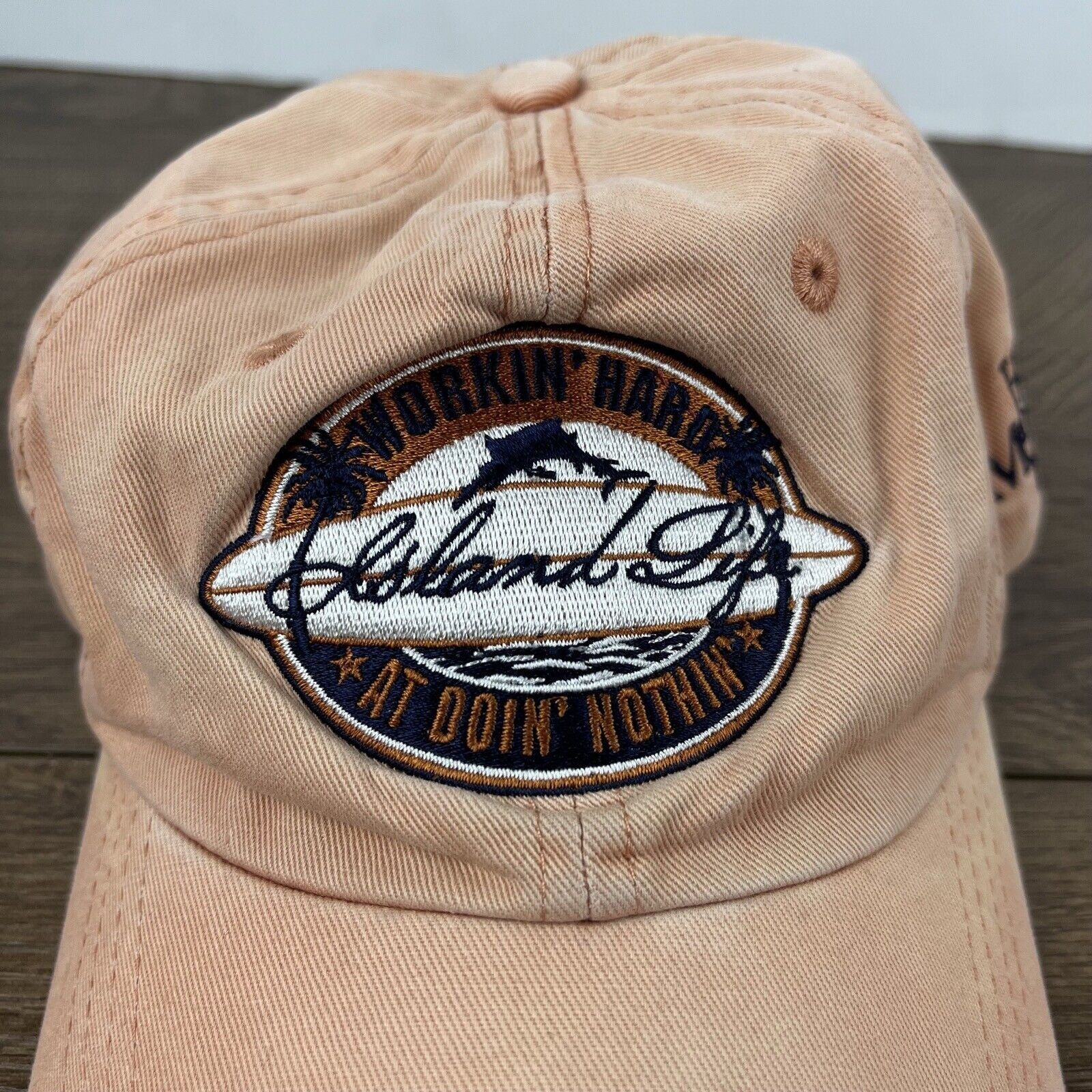 Other Island Life Hat Working Hard At Doing Nothing Hat Adjustable Size ONE SIZE - 8 Thumbnail