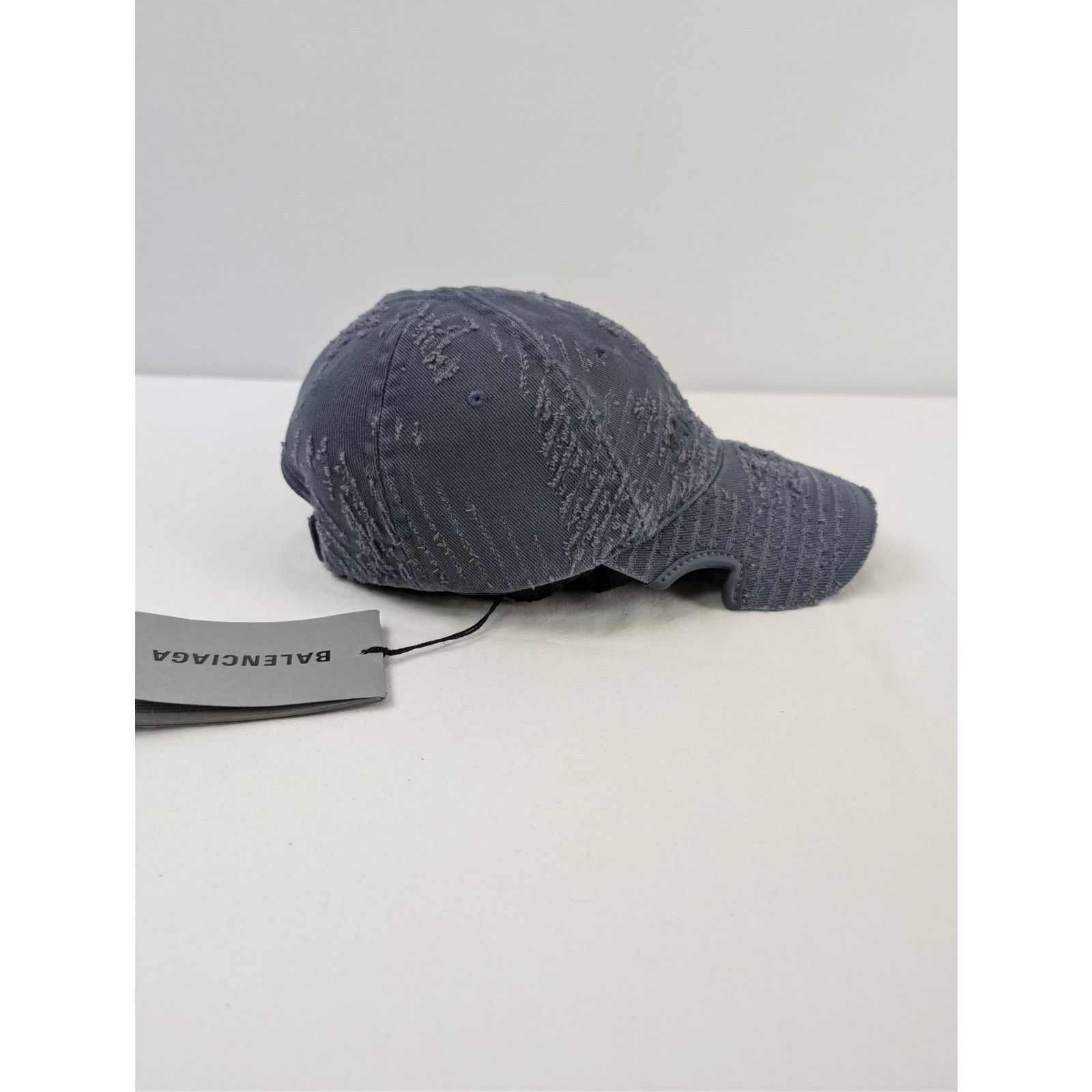 Balenciaga o1rshd1 Size: OS / Cotton Drill Cap / Hat Notched Laser Blue Size ONE SIZE - 5 Thumbnail