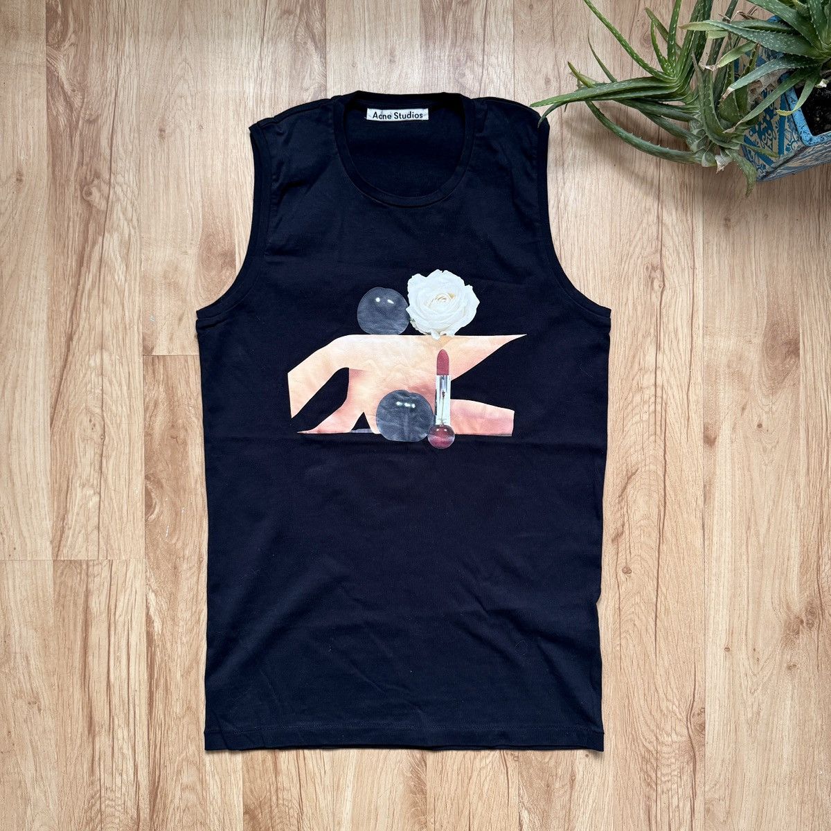 Acne Studios Acne Studios Bye B Blur SS15 Sleeves Shirt Tank Top Size US S / EU 44-46 / 1 - 1 Thumbnail