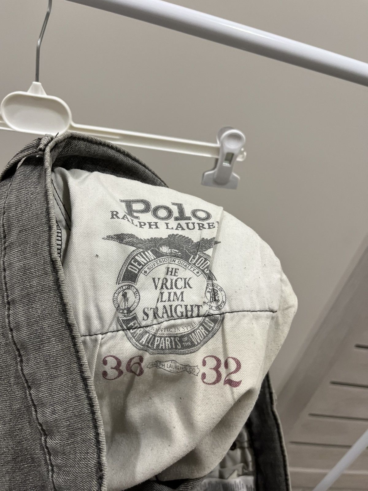 Polo Ralph Lauren Polo Ralph Lauren Jeans Y2K Grey 36/32 Size US 36 / EU 52 - 8 Thumbnail