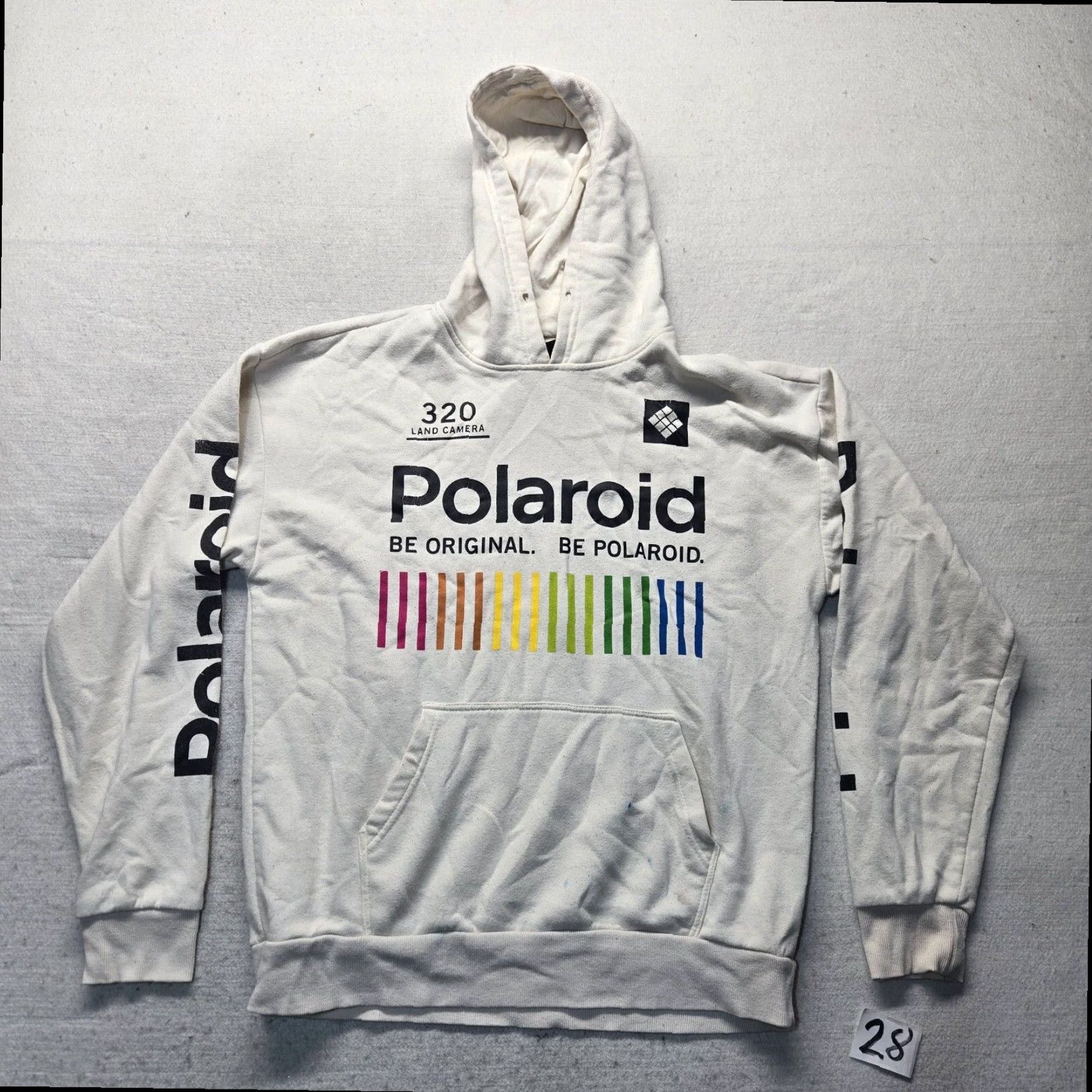 Polaroid Polaroid Logo Hoodie White Unisex Adult Small Hipster Photography Sweatshirt Size S / US 4 / IT 40 - 2 Thumbnail