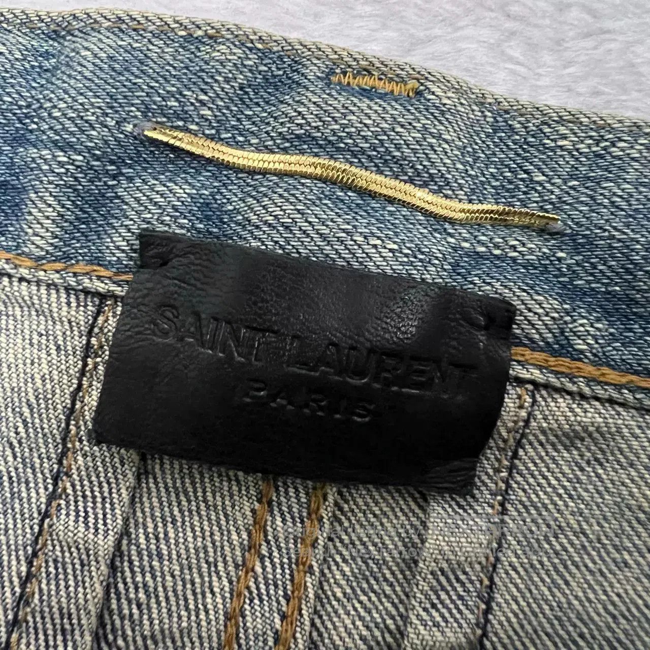 Saint Laurent Paris Saint Laurent SLP Washed Distressed Jeans. Size 27" / US 4 / IT 40 - 3 Thumbnail