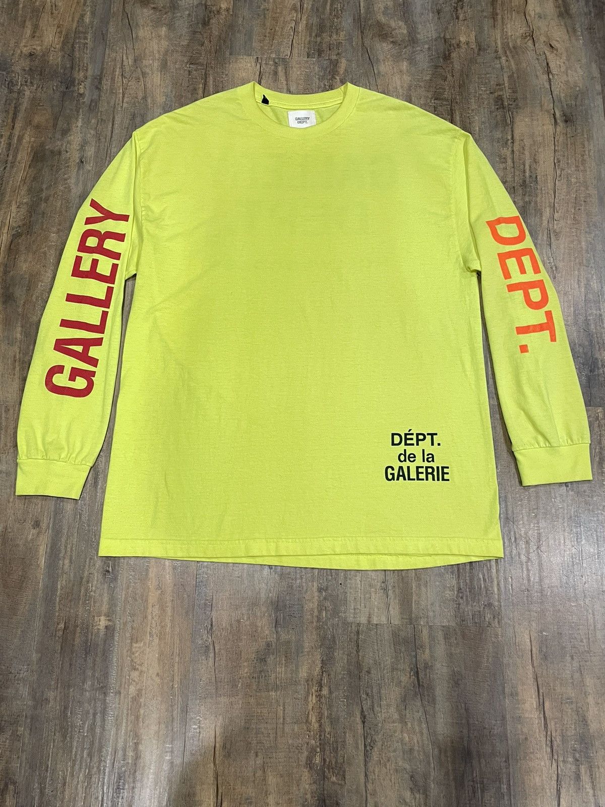 Gallery Dept. RARE Gallery Dept Construction L/S Tee Neon Souvenir Logo Size US L / EU 52-54 / 3 - 2 Thumbnail