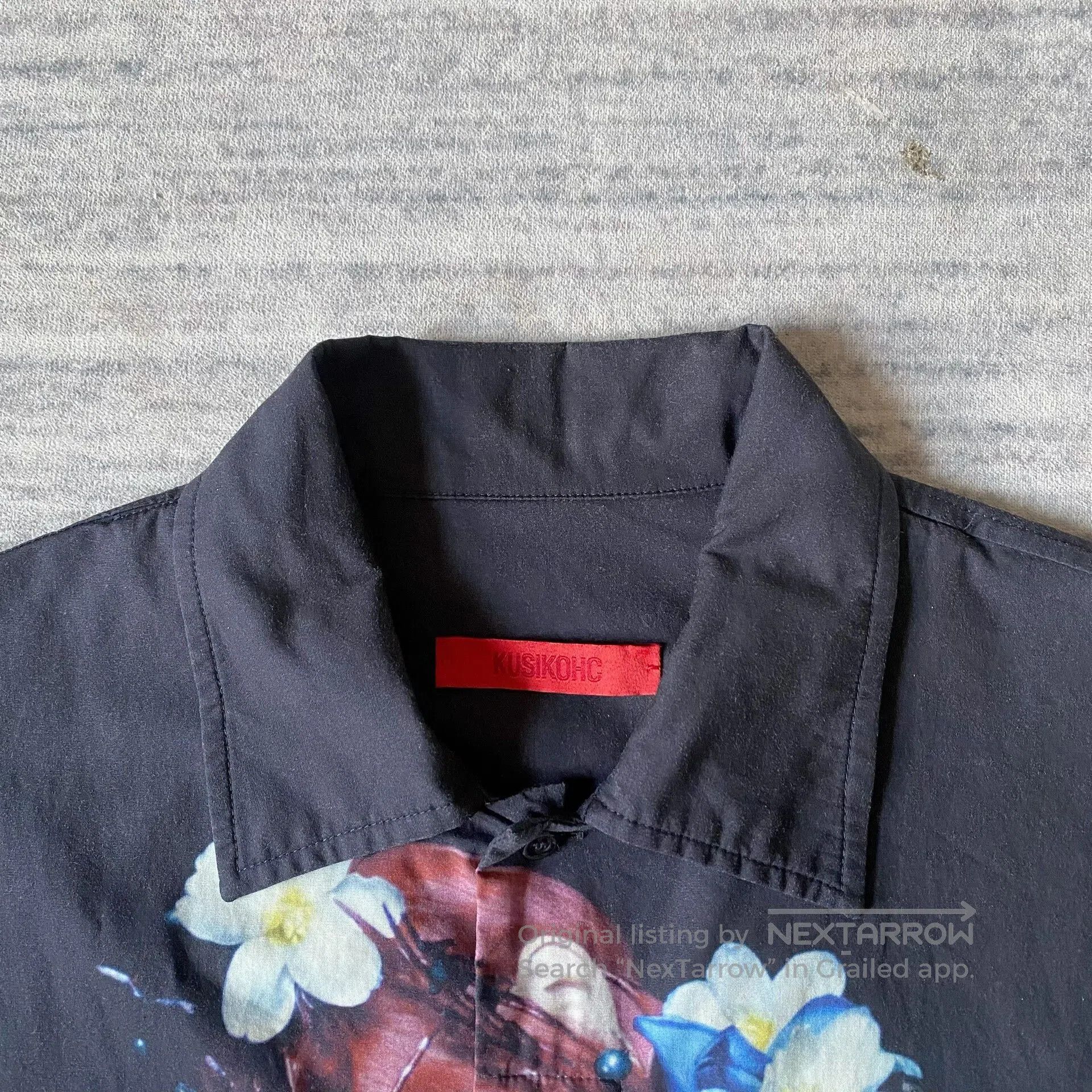Kusikohc floral graphic short sleeve shirt for women. Size M / US 6-8 / IT 42-44 - 4 Thumbnail