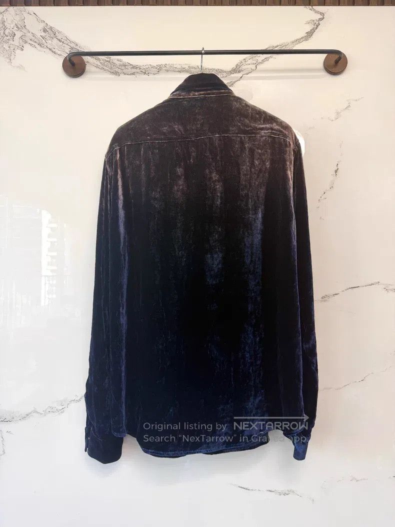 Saint Laurent Paris Saint Laurent Paris Gradient Velvet Shirt Size US XXL / EU 58 / 5 - 3 Thumbnail