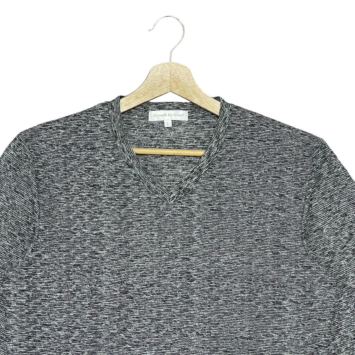 In The Attic Growth by Grail Y2k Salt & Pepper Textured Knit Top Sweater Size US L / EU 52-54 / 3 - 2 Thumbnail