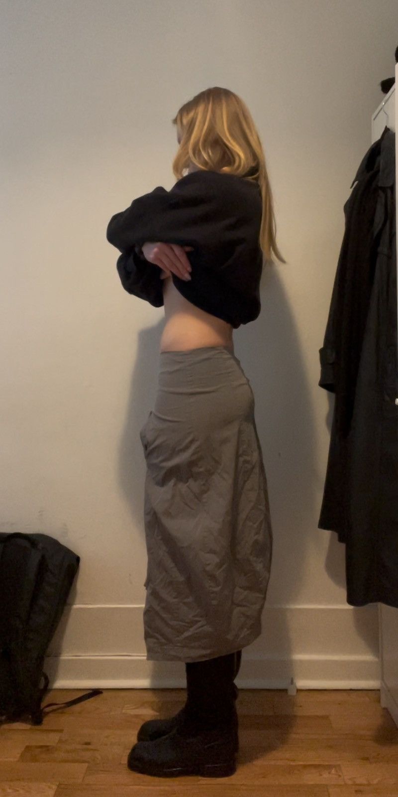 Rundholz Rundholz Grey Midi skirt Size 26" / US 2 / IT 38 - 3 Thumbnail