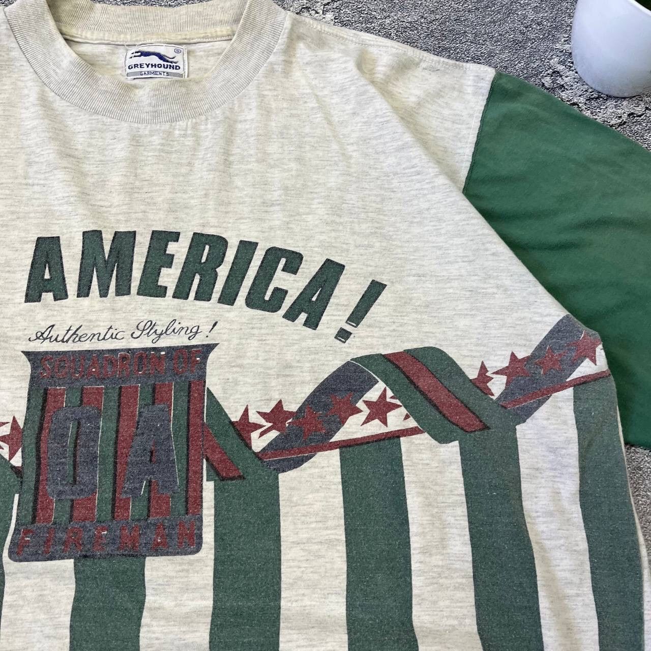 Vintage Vintage 90s Old America! Big Logo T-Shirt Size S Size US S / EU 44-46 / 1 - 13 Thumbnail