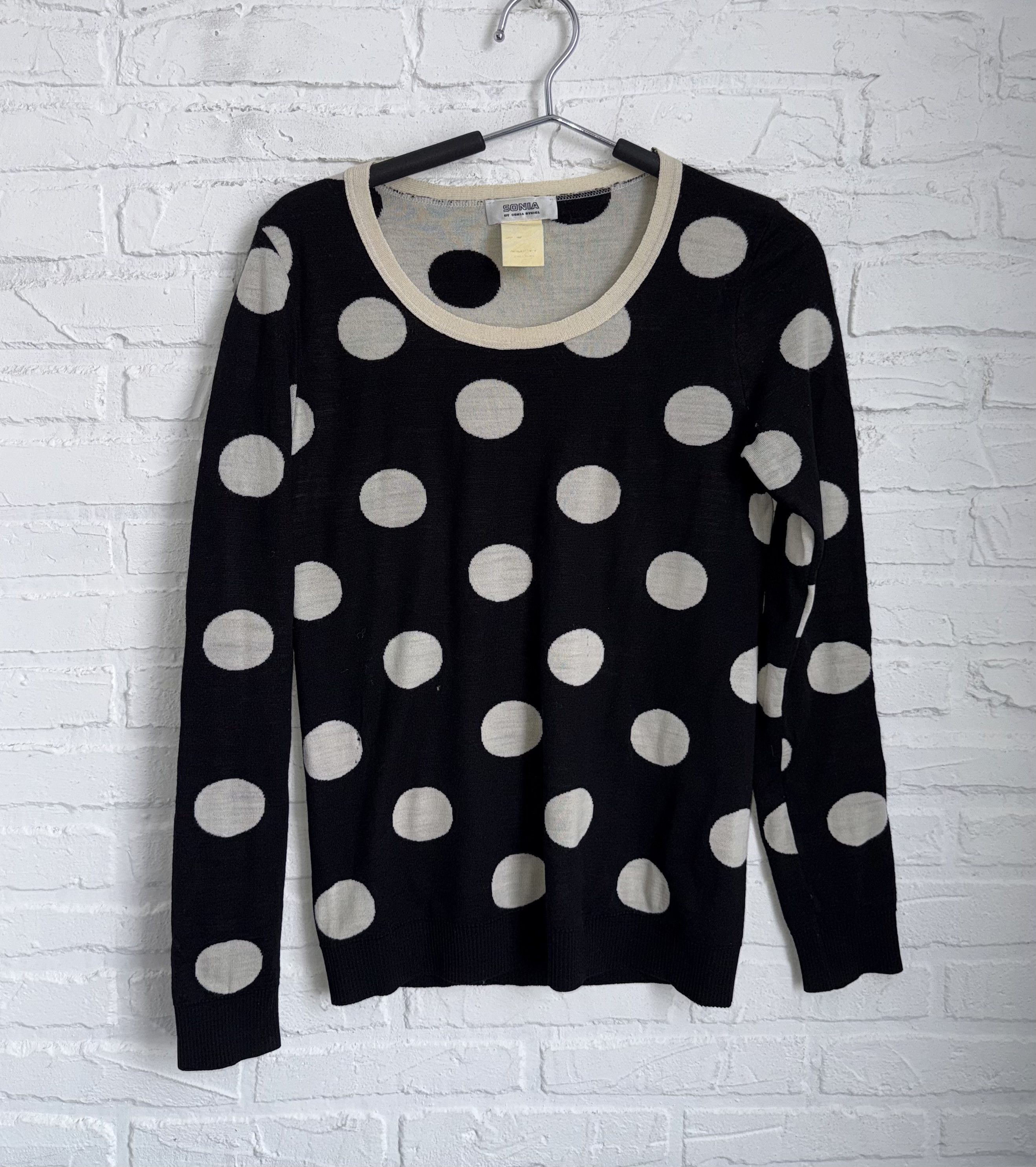 Sonia Rykiel Sonia by Sonia Rykiel Polka Dot Knit Sweater Size M / US 6-8 / IT 42-44 - 1 Thumbnail