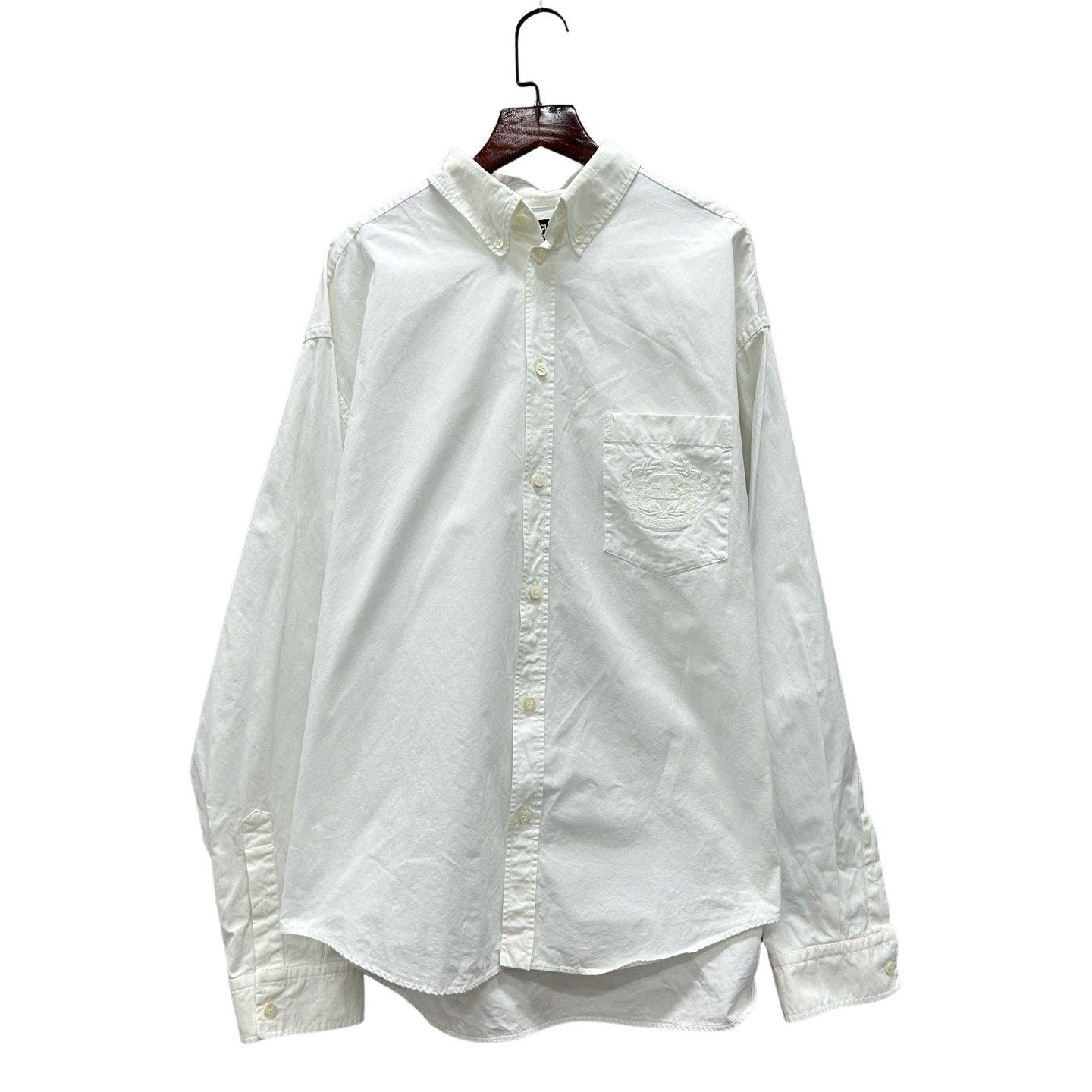 Balenciaga Balenciaga Embroidered Logo Button Up Shirt Size S Size US S / EU 44-46 / 1 - 1 Thumbnail