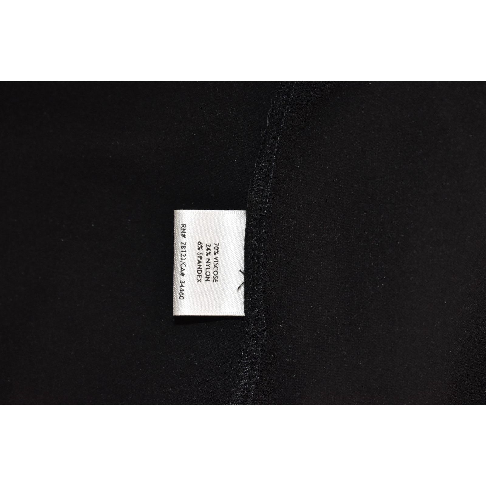 Eileen Fisher EILEEN FISHER Black Viscose/Nylon Full Zip Front Jacket Sz L Size L / US 10 / IT 46 - 5 Thumbnail