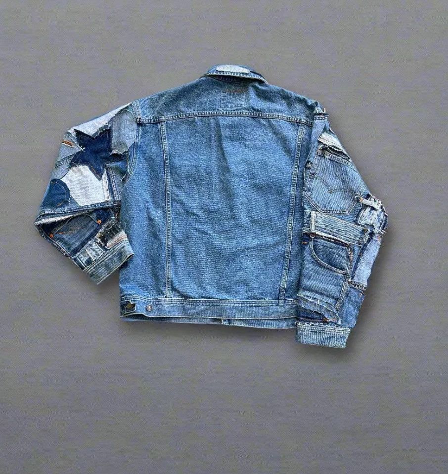 Other NEW Rcnstrct Studio Vintage Patchwork Detail Denim Jacket Size US L / EU 52-54 / 3 - 5 Thumbnail