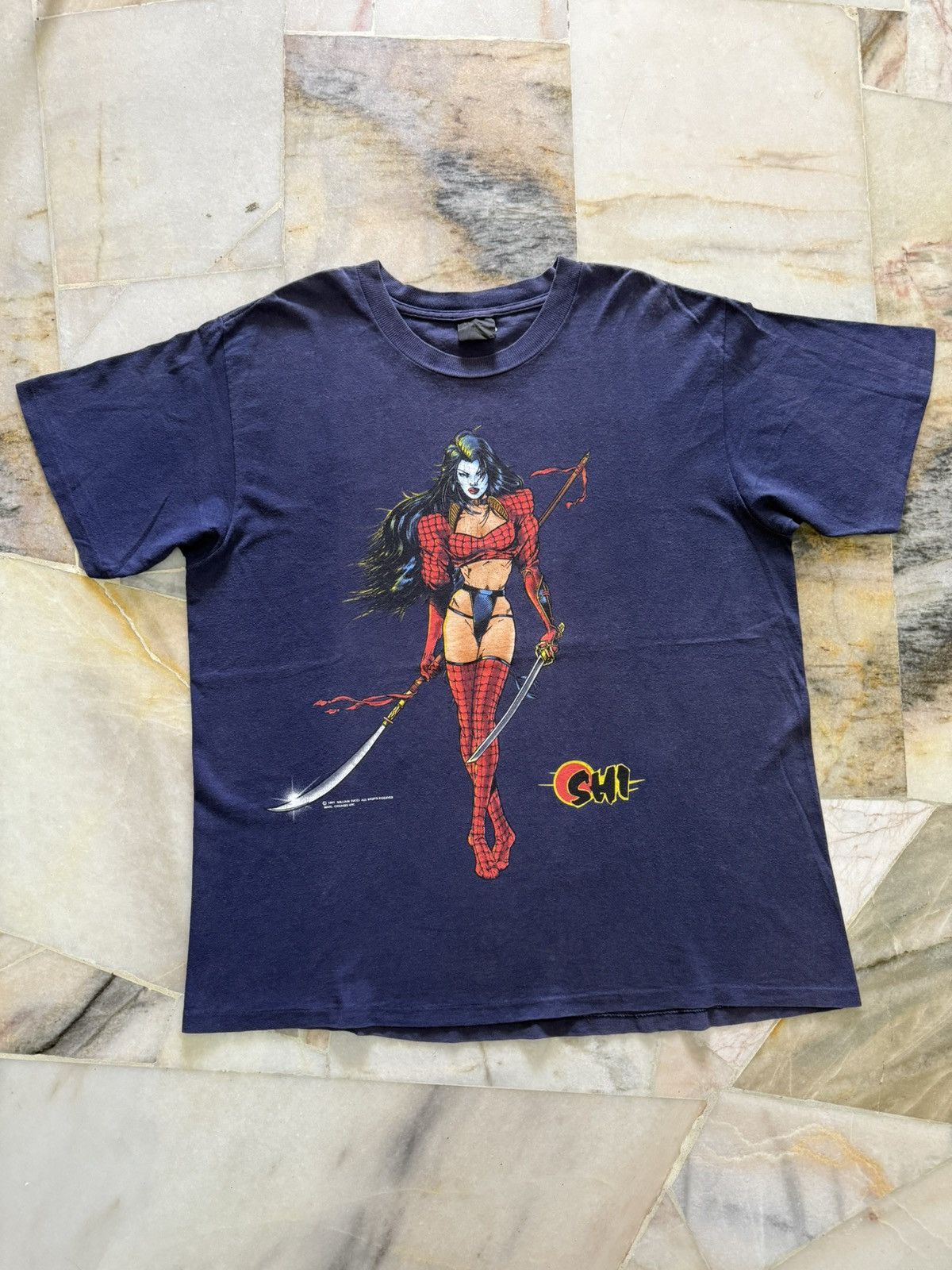 Vintage Vintage 1997 Shi Lady Death Shirt William Tucci Crusade Size US XXL / EU 58 / 5 - 1 Thumbnail