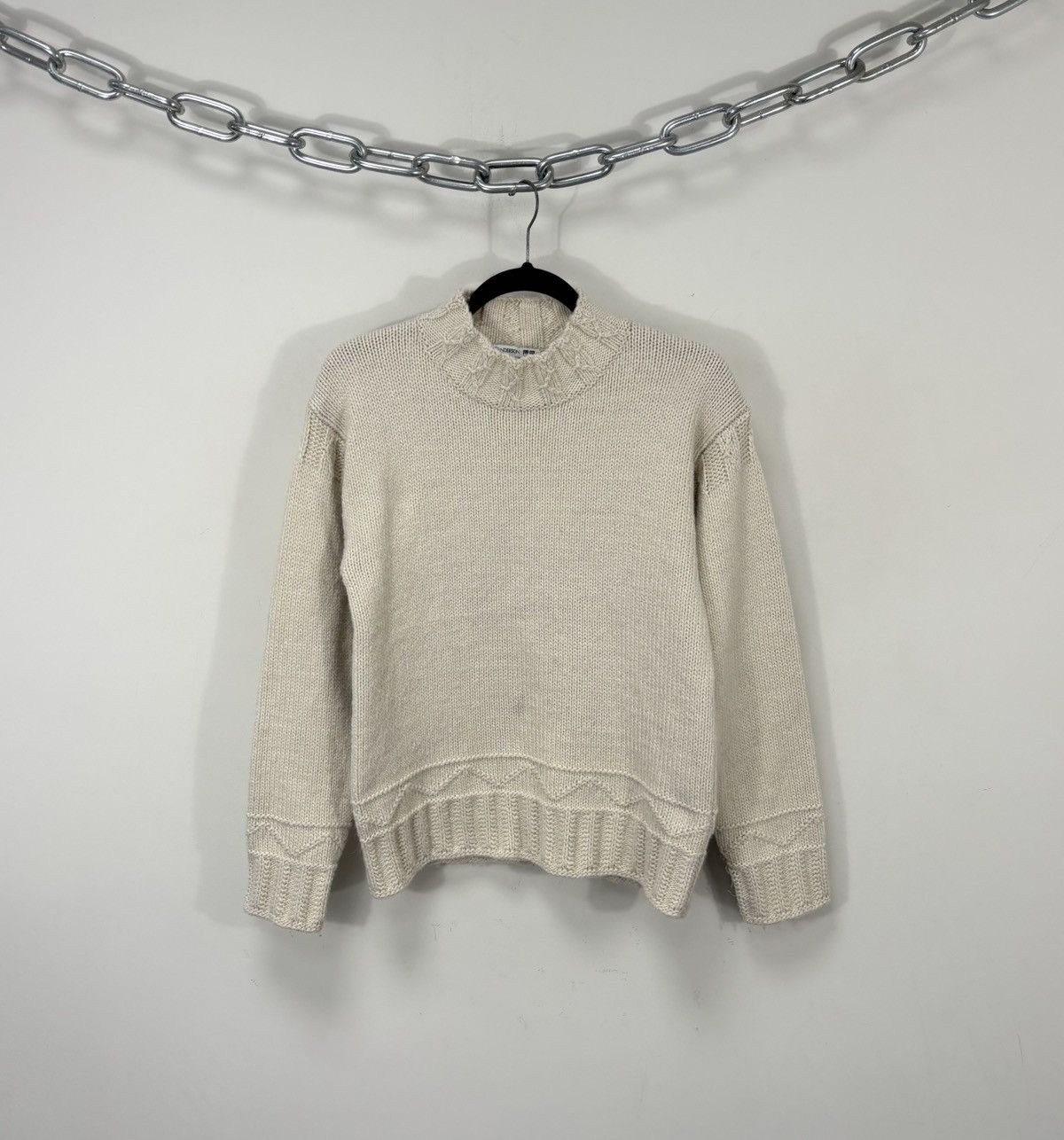 Uniqlo Uniqlo x JW Anderson Women’s Mock Neck Cream Knit Sweater Size XS / US 0-2 / IT 36-38 - 1 Thumbnail