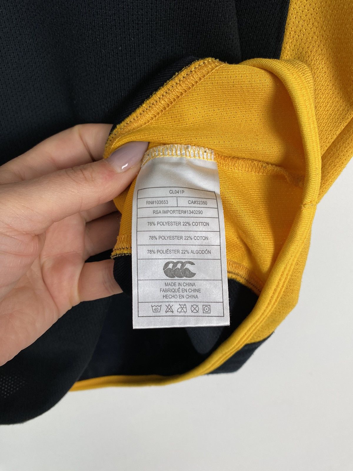 Canterbury of New Zealand × Vintage Vintage London Wasps Rugby Shirt Magners Size L-XL Black Top Size US XL / EU 56 / 4 - 5 Thumbnail