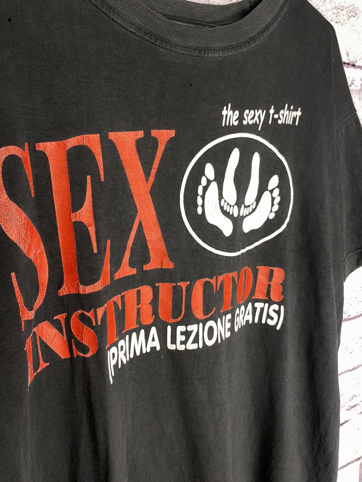 Other Men's distressed SEX Instructor y2k art porn star T-Shirt Size US M / EU 48-50 / 2 - 5 Thumbnail