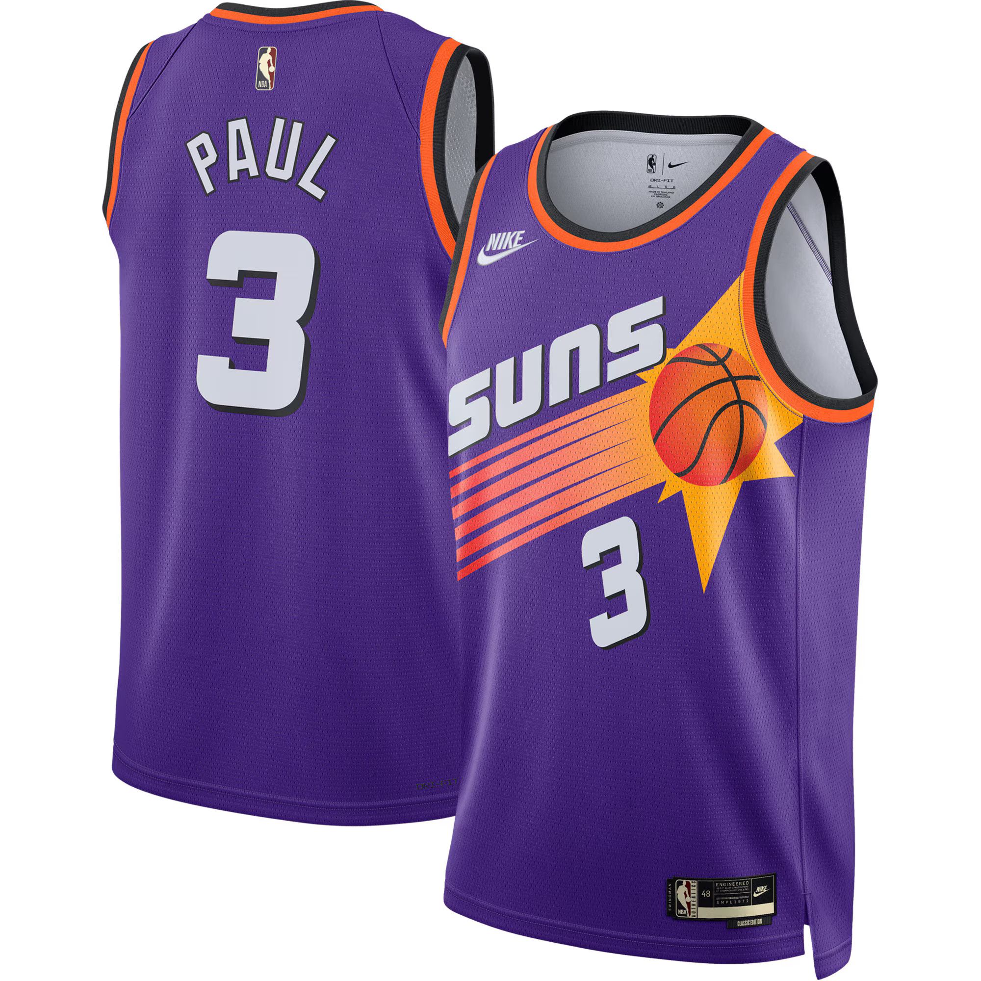 NBA × Nike Chris Paul Phoenix Suns Hardwood Classic Swingman Jersey Size US L / EU 52-54 / 3 - 1 Thumbnail