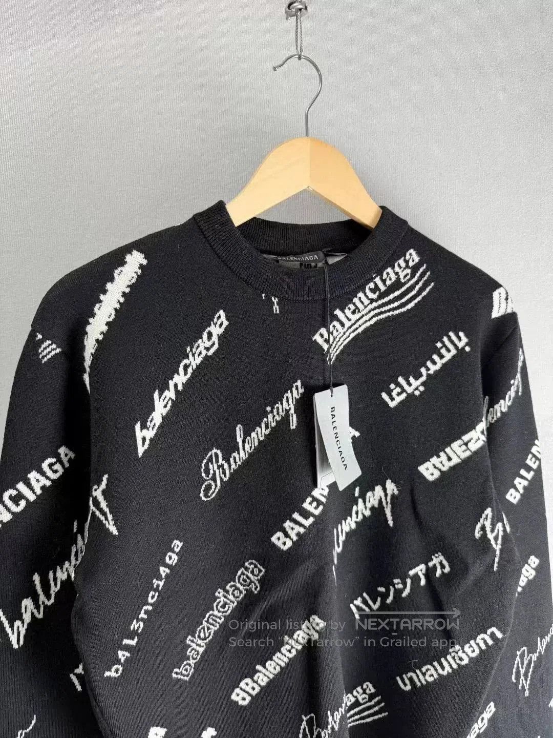 Balenciaga Balenciaga Black Logo Collection Sweater XS. Size US XS / EU 42 / 0 - 2 Thumbnail