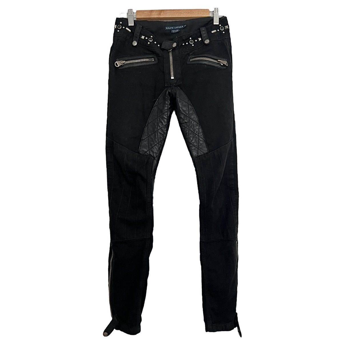 Ralph Lauren Ralph Lauren leather hybrid stud denim Size US 26 / EU 42 - 1 Thumbnail