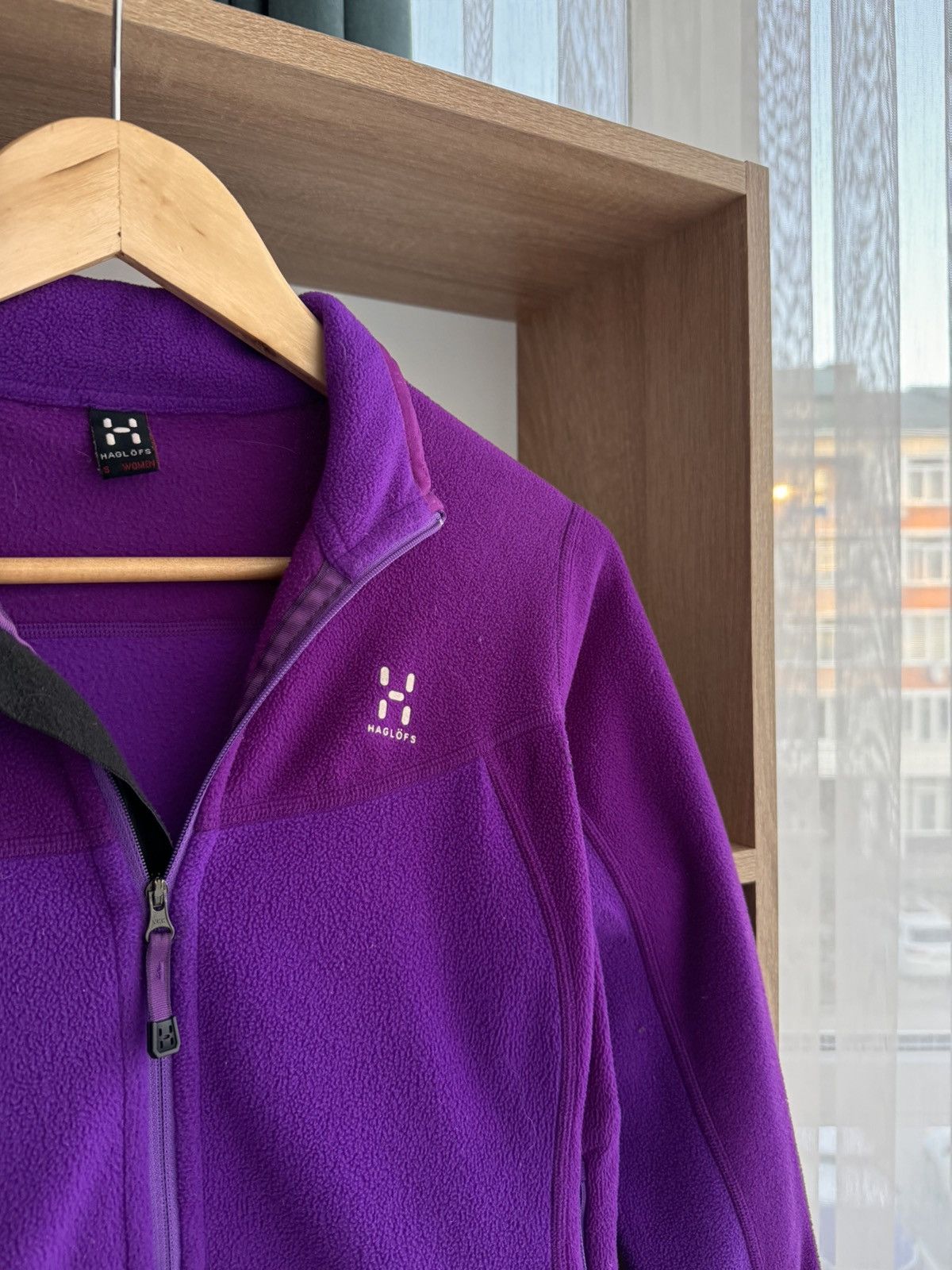 Haglofs × Vintage Vintage Haglofs Astro Scandinavian Purple W’ Fleece Jacket Size S / US 4 / IT 40 - 8 Thumbnail