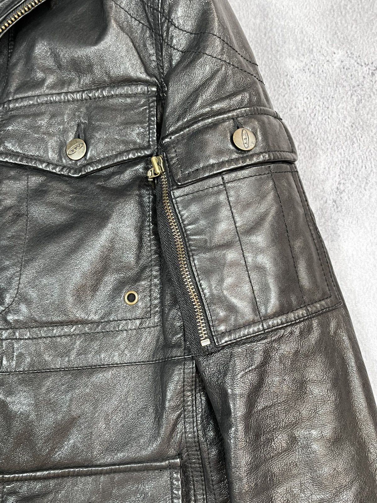 Vintage Vintage 90s Aviator style Leather Flight jacket military Size US XS / EU 42 / 0 - 4 Thumbnail