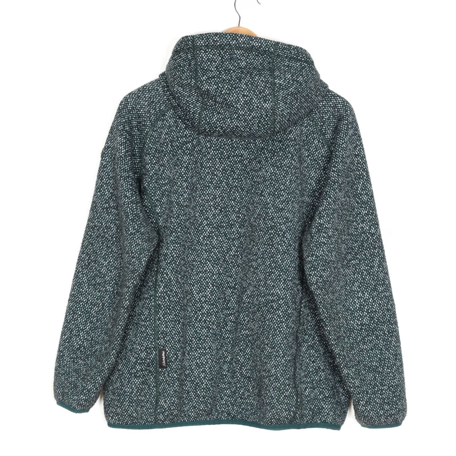 Vintage SCHOFFEL Fleece Hoody Aberdeen 2 Jacket Women XL EU 46 UK 20 MJ6281 Green Logo Zip Hooded All Seasons Casual Travel Modern Size 3XL / US 20-22 - 3 Thumbnail