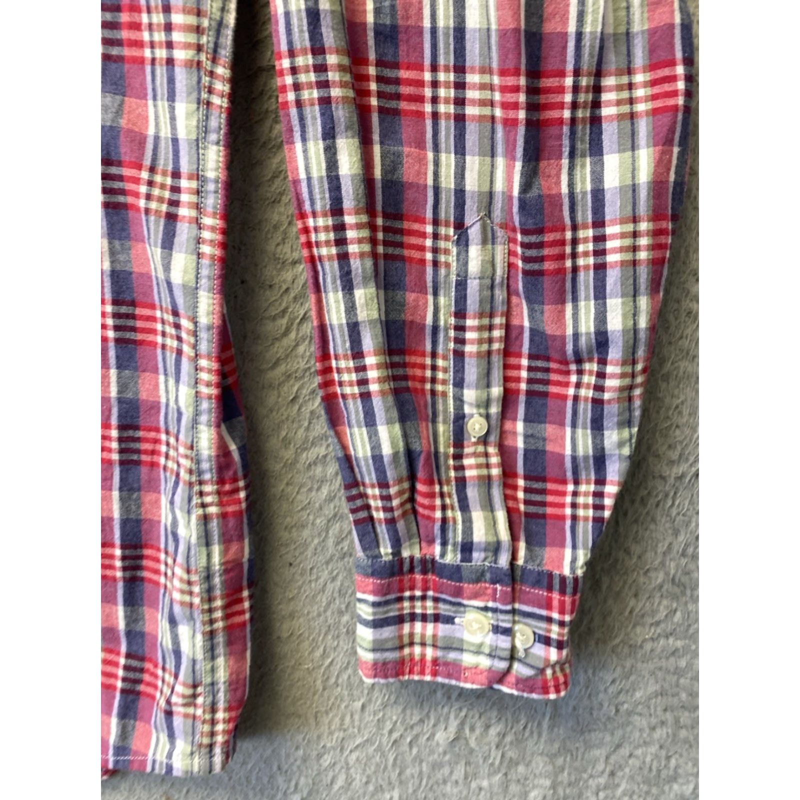 J.Crew J.CREW Men Button-Up Shirt Multicolor Plaid Long Sleeve Button Cotton Regular M Mens Size US M / EU 48-50 / 2 - 4 Thumbnail