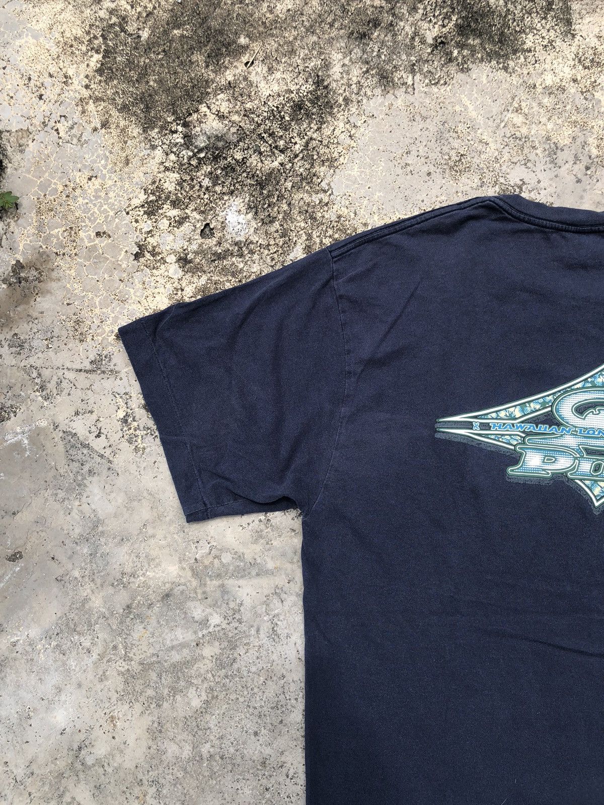 Quiksilver Vintage Y2K Sunfaded Piko Hawaiian Glitter Logo Backhit Tee Size US L / EU 52-54 / 3 - 4 Thumbnail