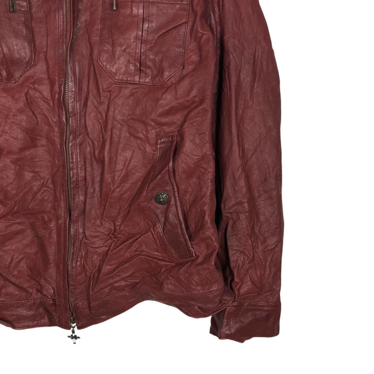 Japanese Brand 📌Vintage Biker Leather Jacket Santa Fe Bondage Issey Miyake Size US M / EU 48-50 / 2 - 6 Thumbnail
