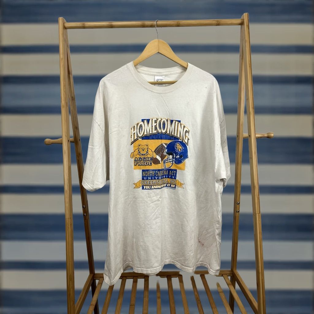 Port & Company VTG A&T Homecoming Aggies Pride Down Do Your Dance T-Shirt 3XL Mens Cream Black History Port & Company Size US XXL / EU 58 / 5 - 1 Thumbnail