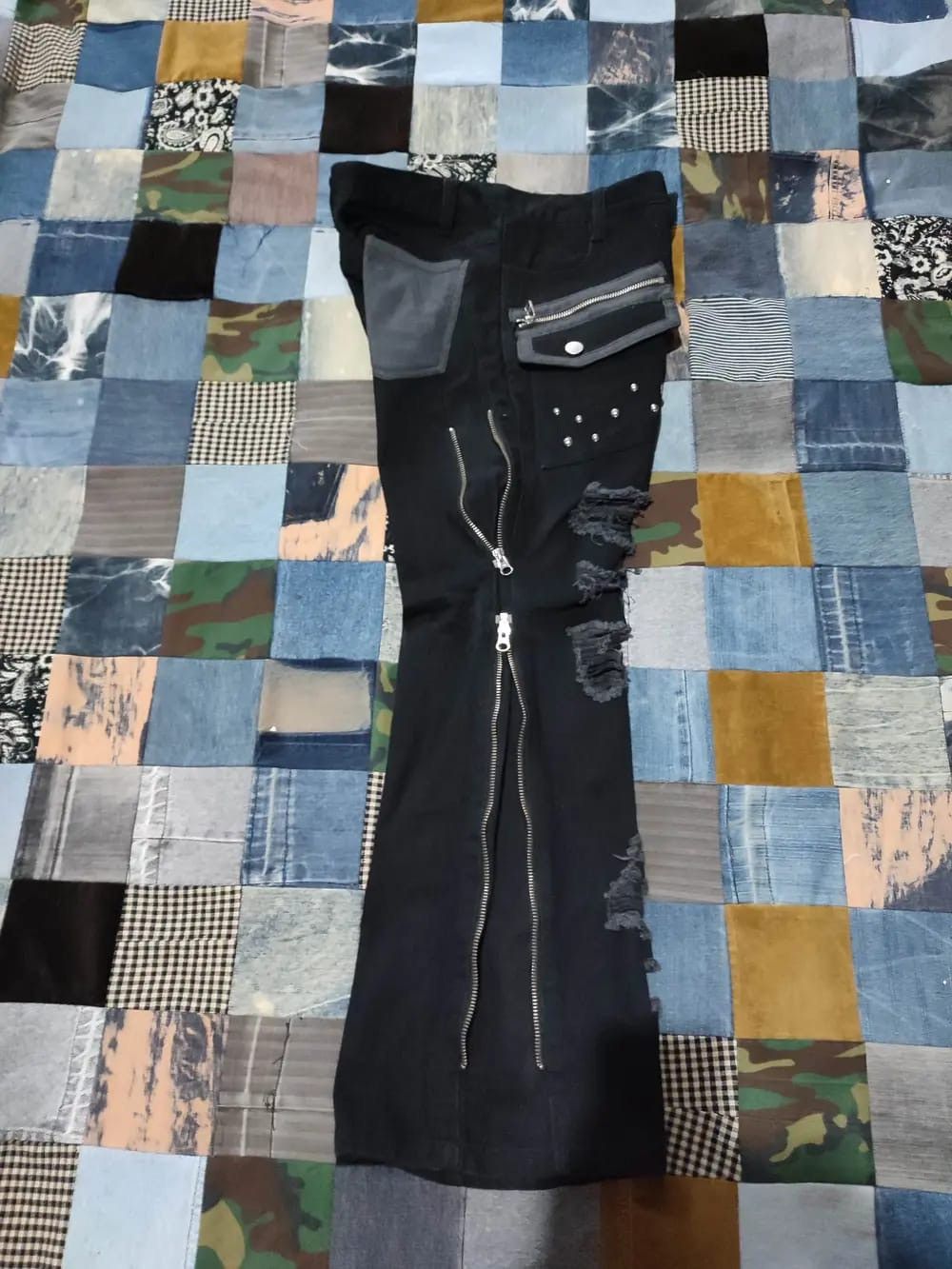 Japanese Brand Sex Pot Revenge Distressed Punk Zipper Pants Size US 29 - 12 Thumbnail