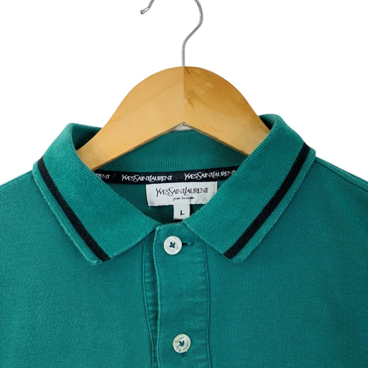 Yves Saint Laurent YvesSaintLaurent YSL Pour Homme French Fashion Polos T-Shirt Size US L / EU 52-54 / 3 - 4 Thumbnail