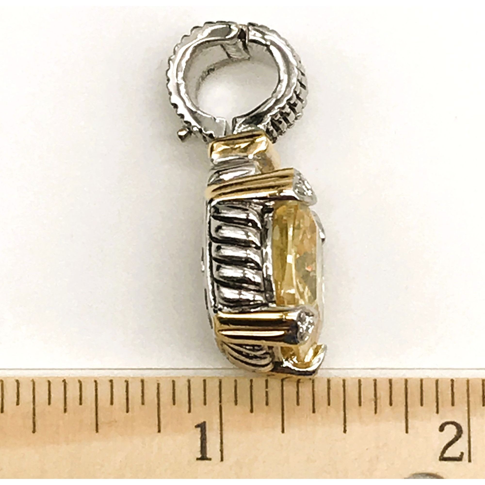 Swarovski Swarovski Lemon Quartz Crystal Cushion Cut Citrine Yellow Pe Size ONE SIZE - 8 Thumbnail
