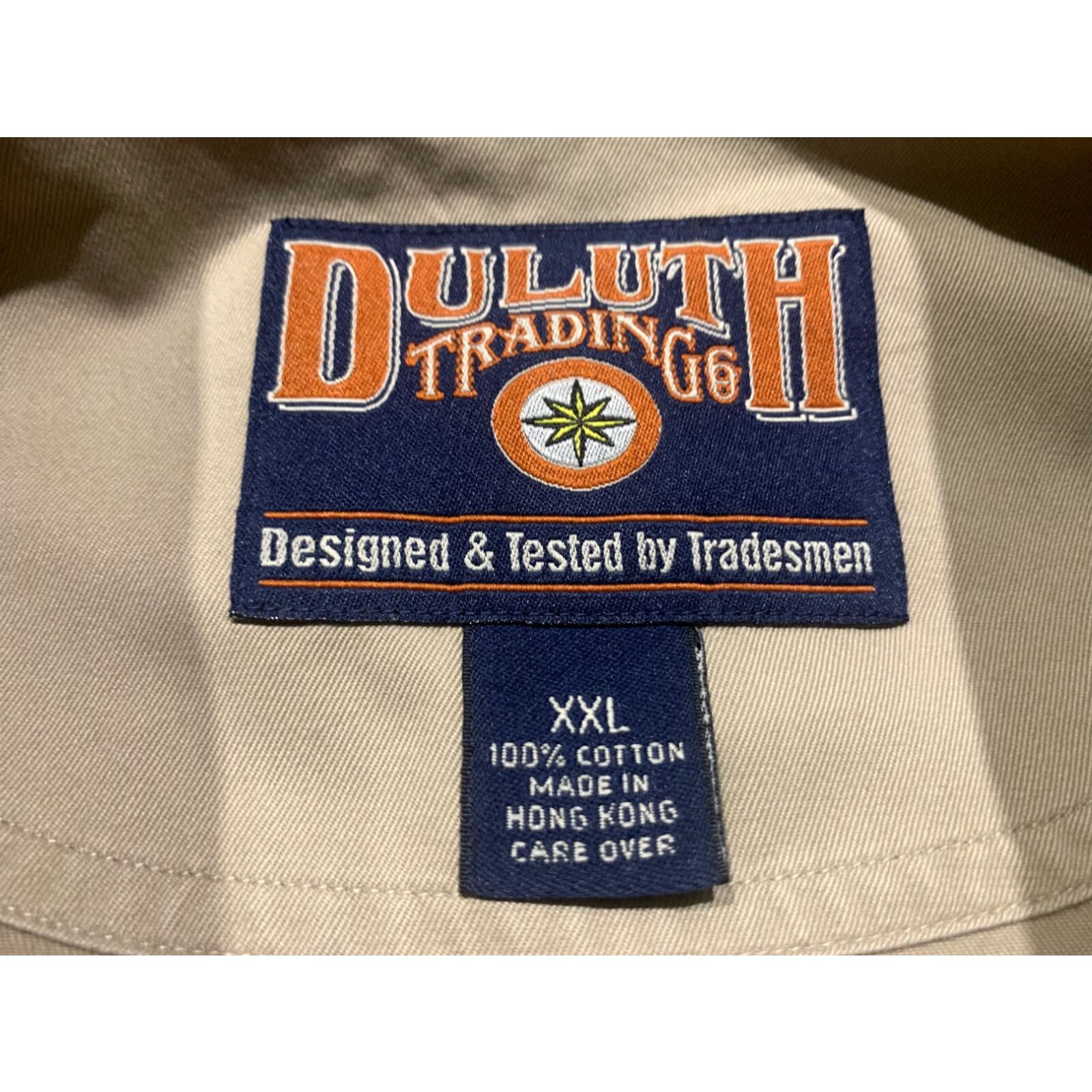 Duluth Pack VINTAGE Duluth Trading Beige Work Button-Up Shirt 2XL Long Sleeve Mens Size US XXL / EU 58 / 5 - 5 Thumbnail