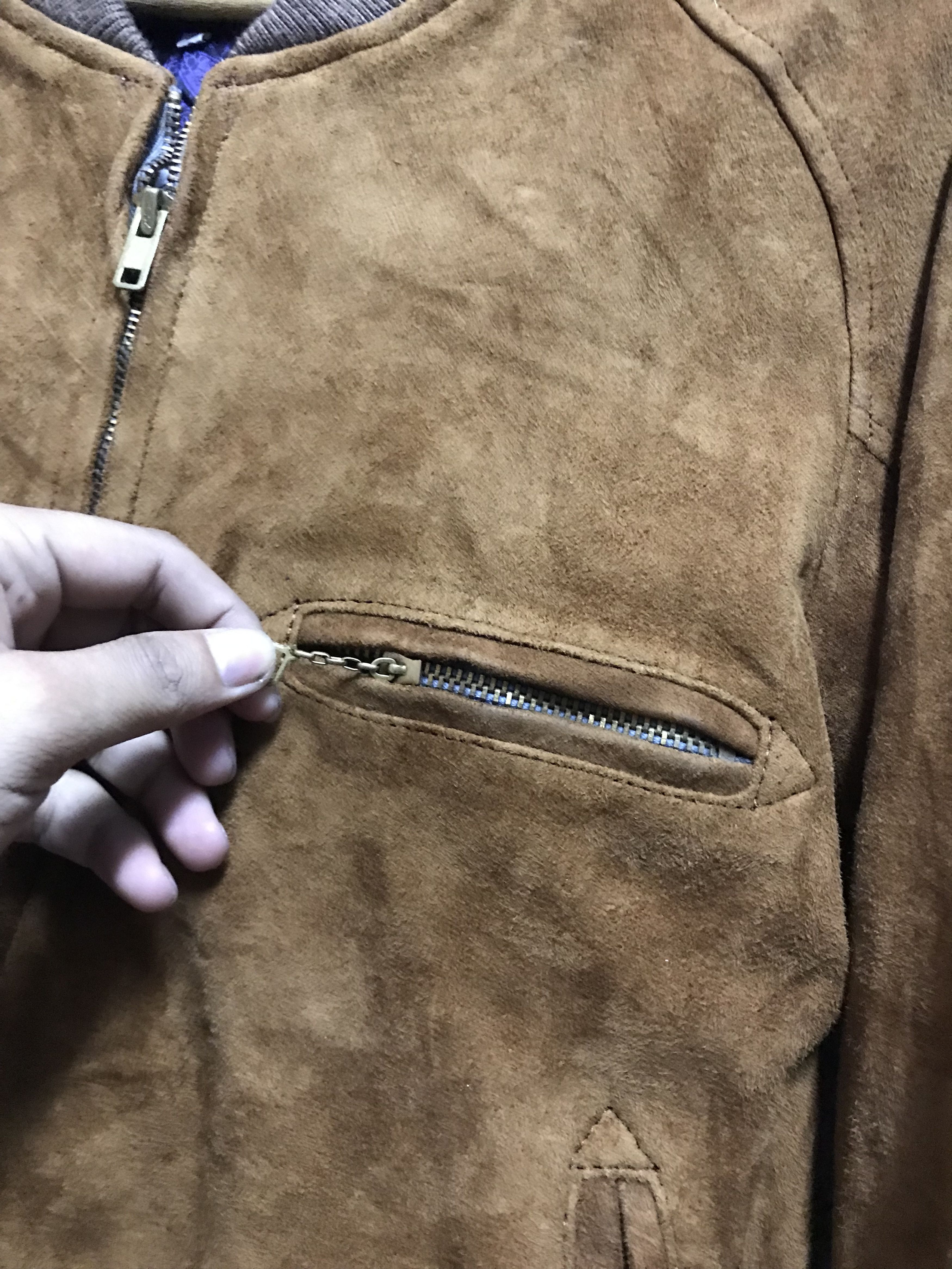 Needles Grail🔥Vintage 80s Needles Suede Leather Jacket Size US S / EU 44-46 / 1 - 13 Thumbnail