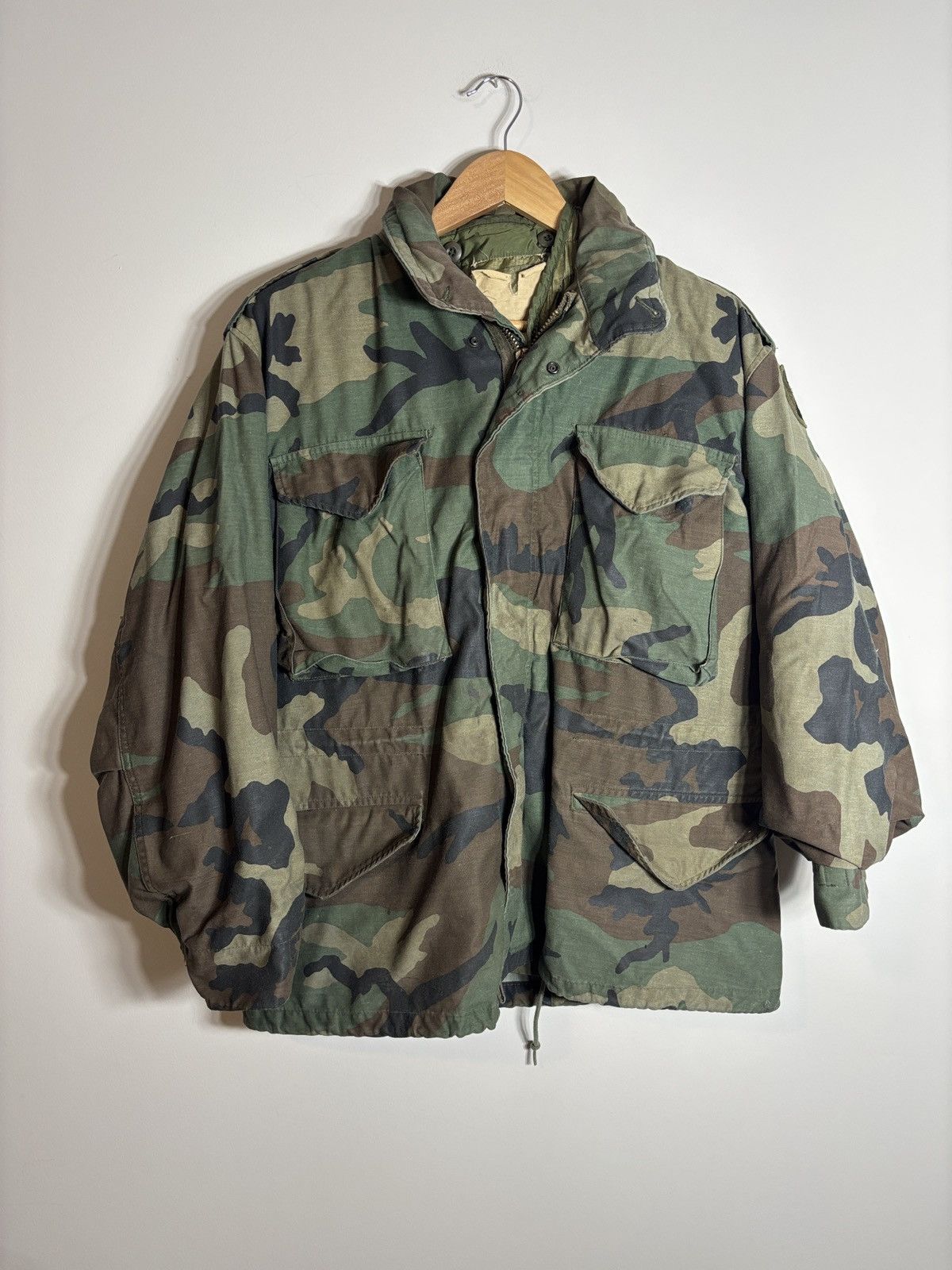 Alpha Industries Vtg Alpha Industries M65 Field Woodland Camo Jacket Military Size US M / EU 48-50 / 2 - 1 Thumbnail