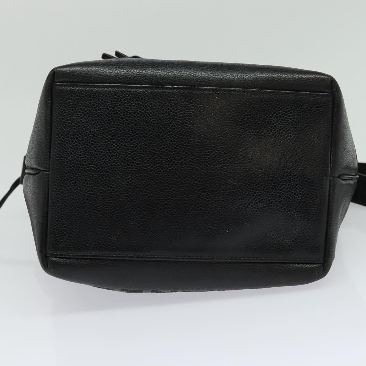 Chanel CHANEL Shoulder Bag Caviar Skin Black Silver CC Size ONE SIZE - 10 Thumbnail