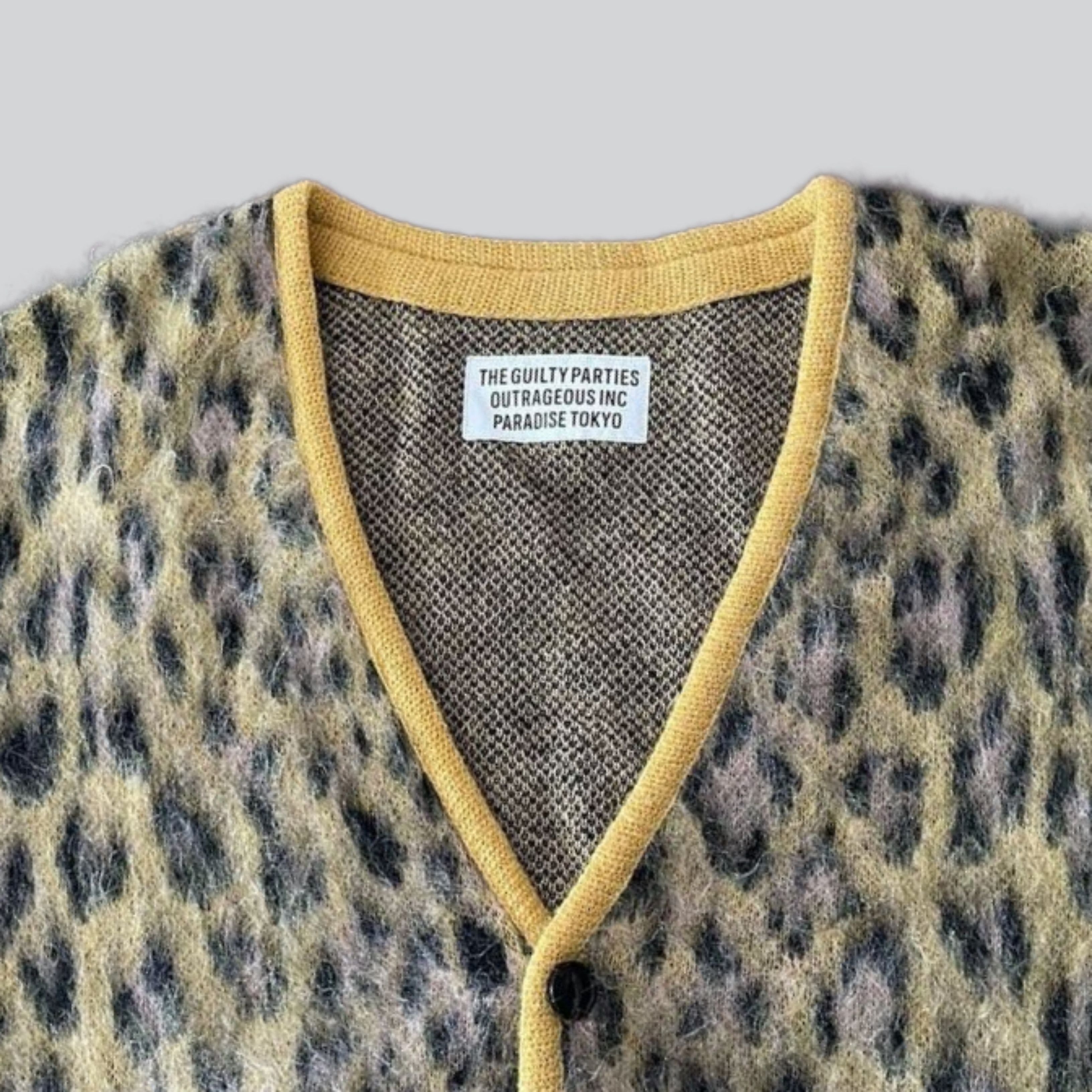 Wacko Maria Wacko Maria Leopard Mohair Cardigan (Type-1) SS23 