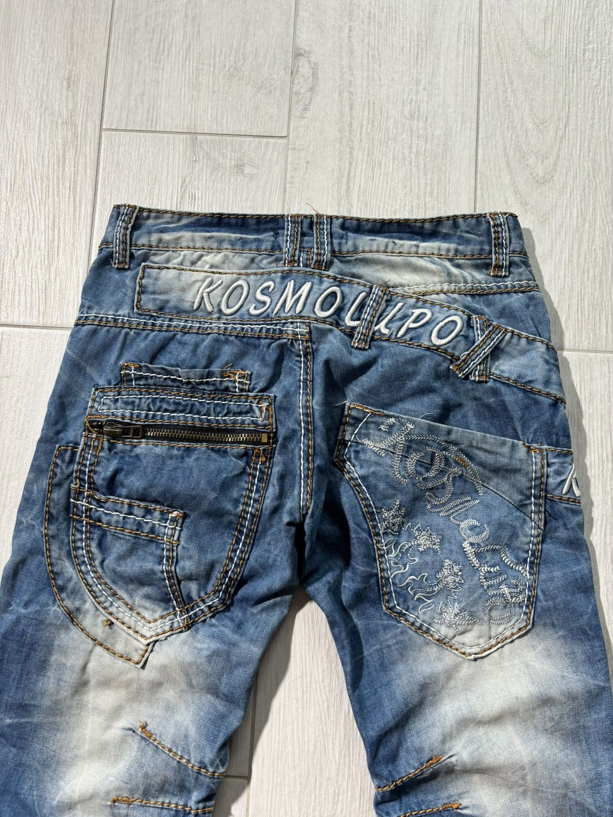 Japanese Brand Vintage Japanese Jeans Kosmo Lupo Y2K Back Logo Rap Size US 30 / EU 46 - 3 Thumbnail