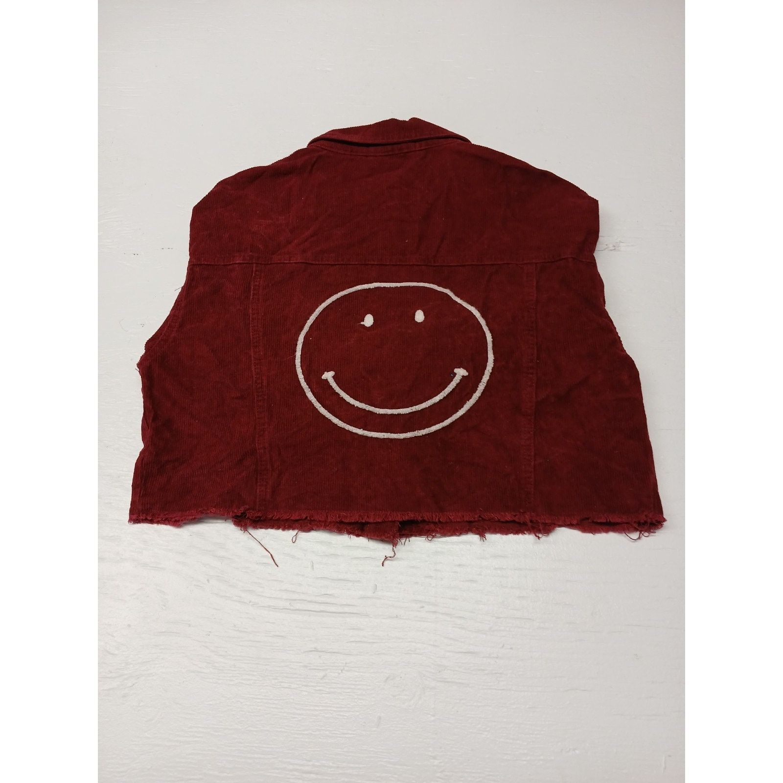 Other Impressions (medium) Women's Maroon Corduroy Crop Jacket Size M / US 6-8 / IT 42-44 - 5 Thumbnail