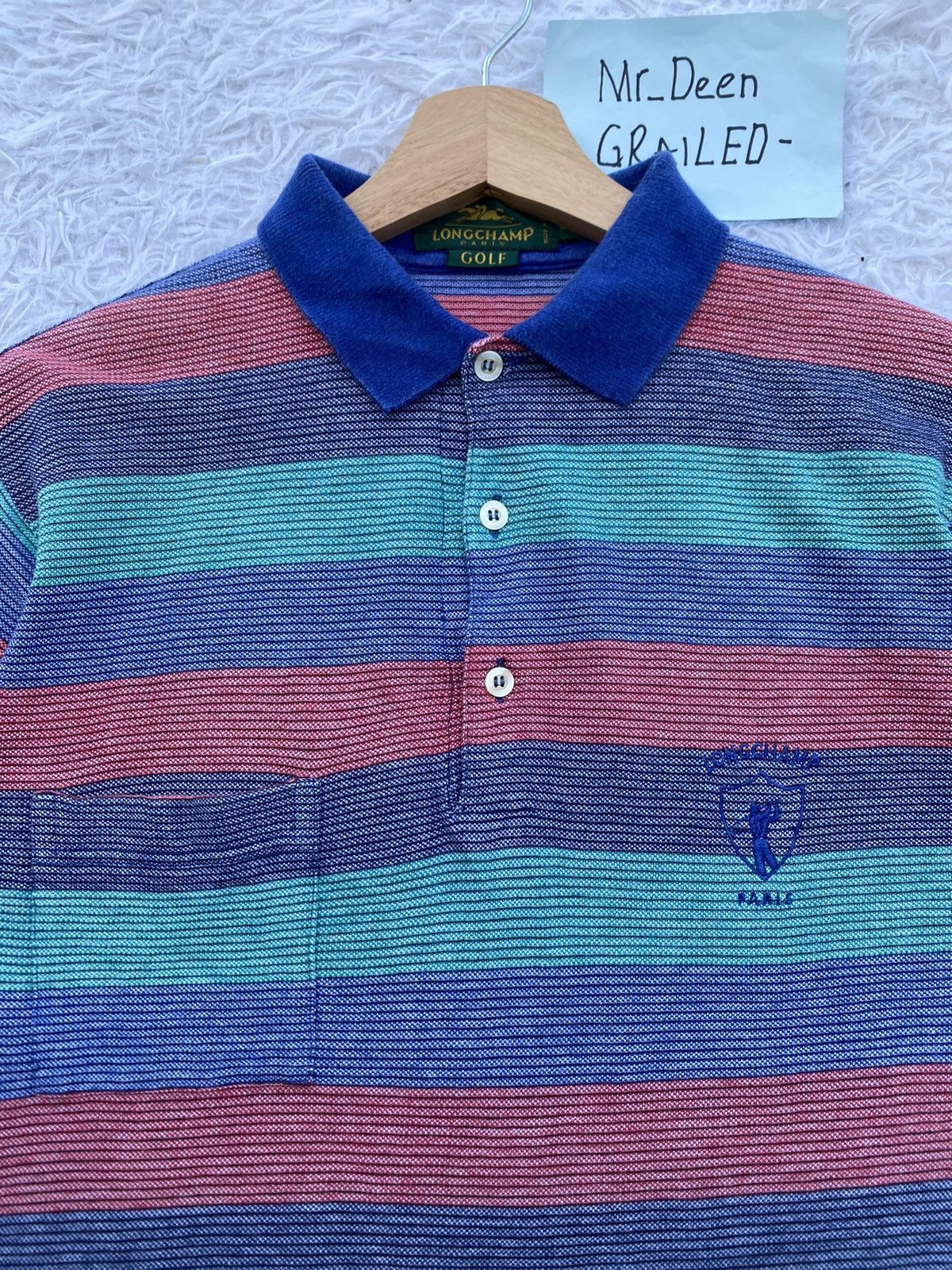 Longchamp Rare Vintage 90s Longchamp Polo Shirt Size US M / EU 48-50 / 2 - 5 Thumbnail