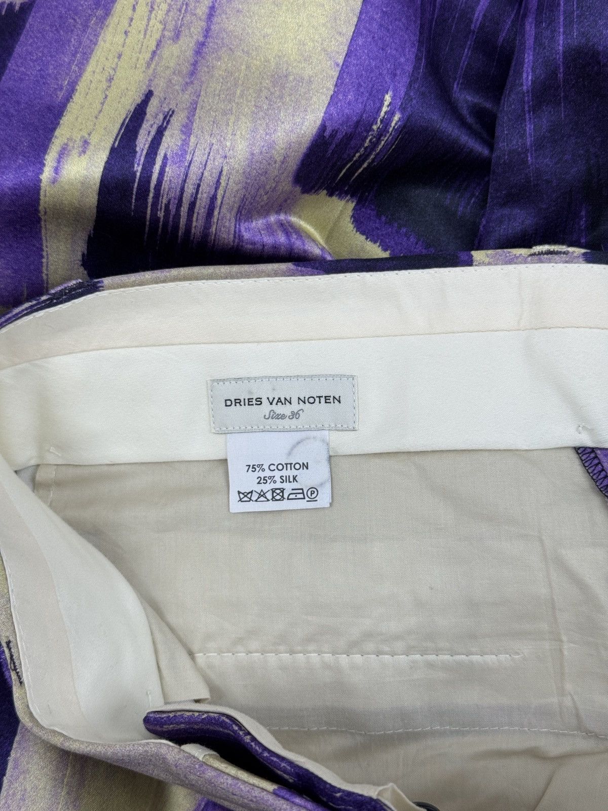 Dries Van Noten Wmns Dries Van Noten Silk Pants Size 36" / US 14 / IT 50 - 5 Thumbnail