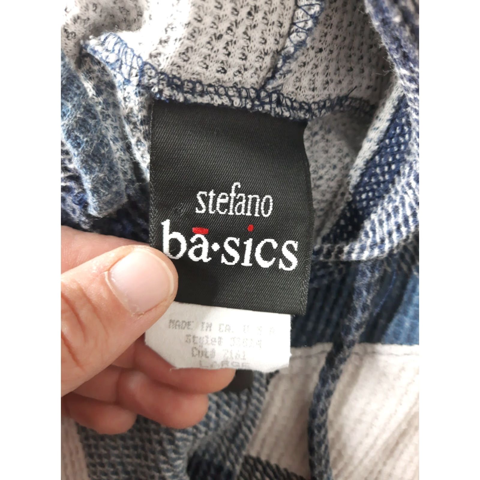 Vintage VINTAGE 90s Thermal Waffle Check Button Up SLEEVELESS HOODED SHIRT L USA S2S Womens Blue Grunge 90s Vest Size L / US 10 / IT 46 - 3 Thumbnail