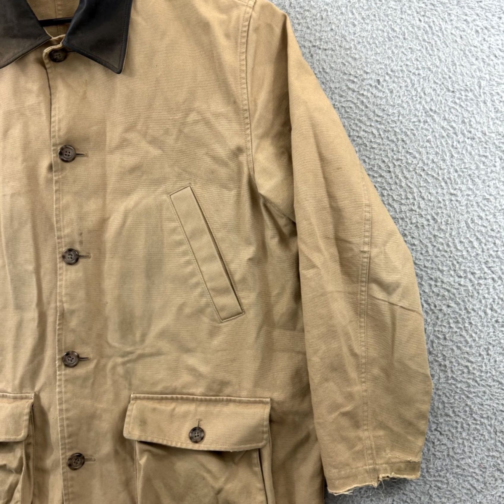 Lands' End Lands End Field Jacket Mens Large Brown Canvas Barn Chore Utility Coat Outdoor Size US L / EU 52-54 / 3 - 5 Thumbnail