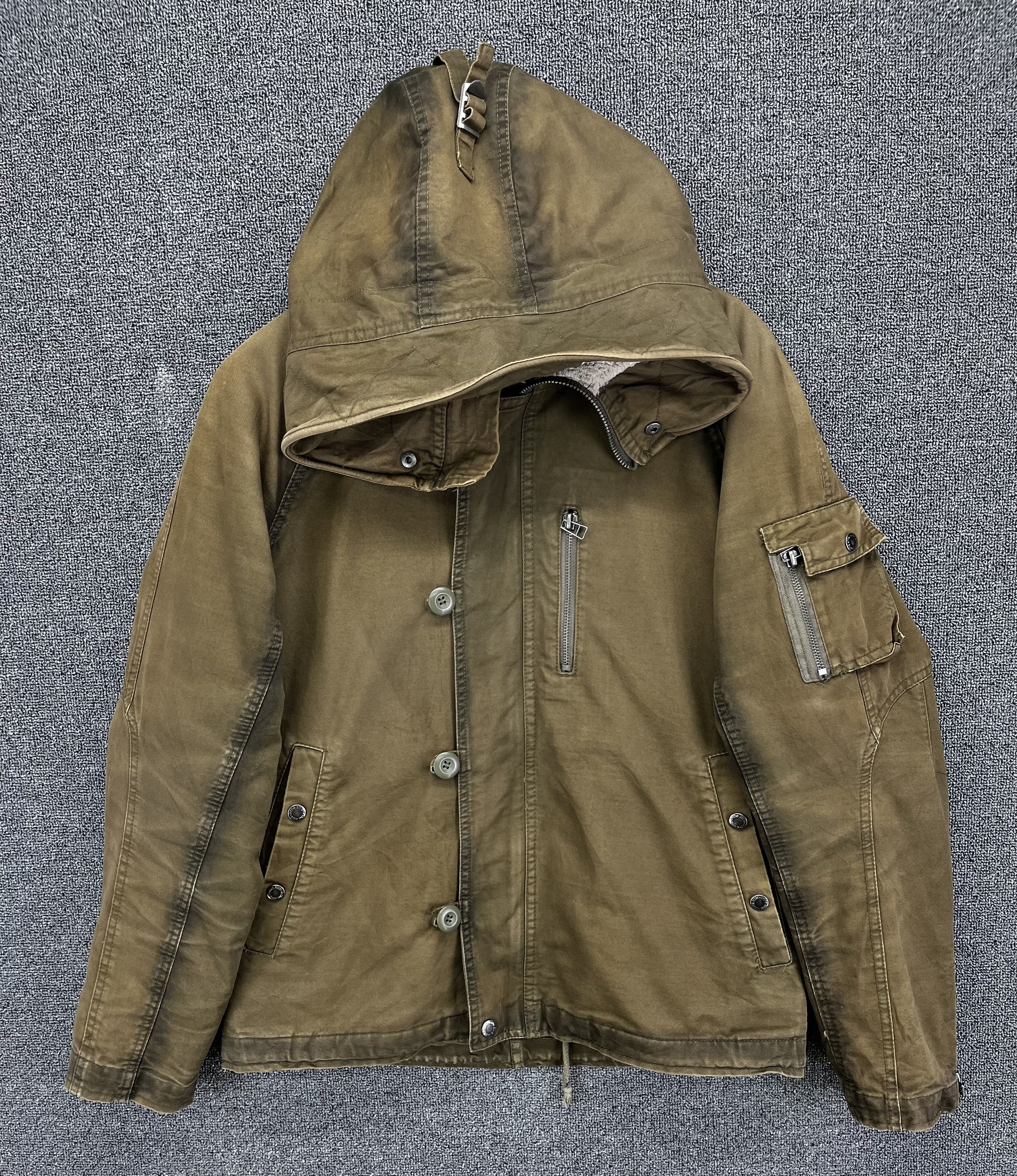 In The Attic Vintage In the Attic Hooded Rare Zip Up Jacket Size L / US 10 / IT 46 - 1 Thumbnail
