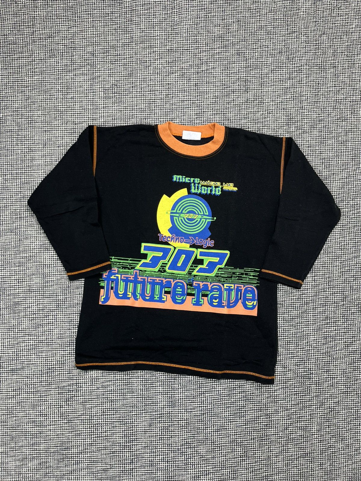 Vintage Rave crewneck sweatshirt cyber gabber Y2K Size M / US 6-8 / IT 42-44 - 1 Thumbnail