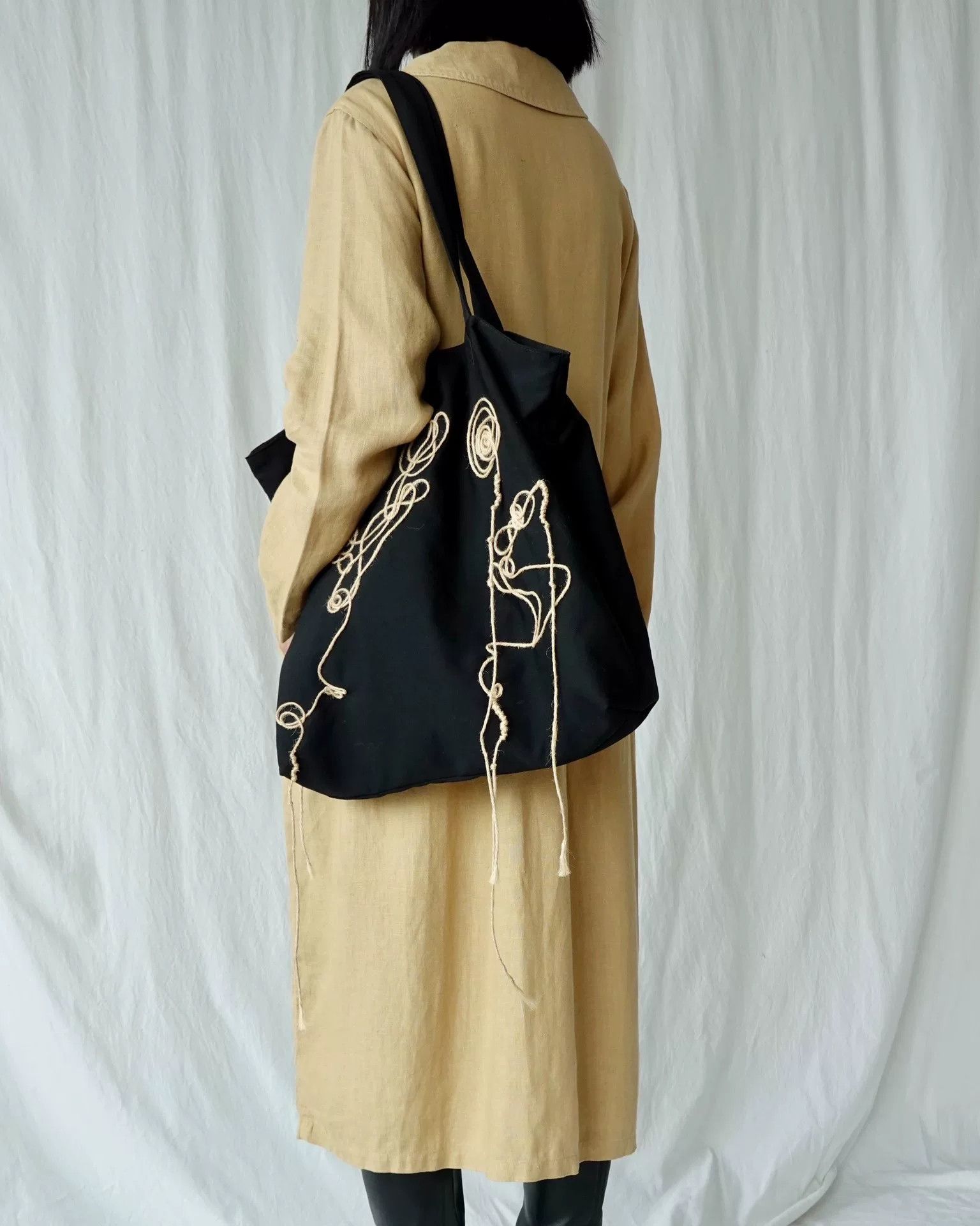 Yohji Yamamoto Y's Yohji Yamamoto Wool Tote Bag Size ONE SIZE - 1 Thumbnail