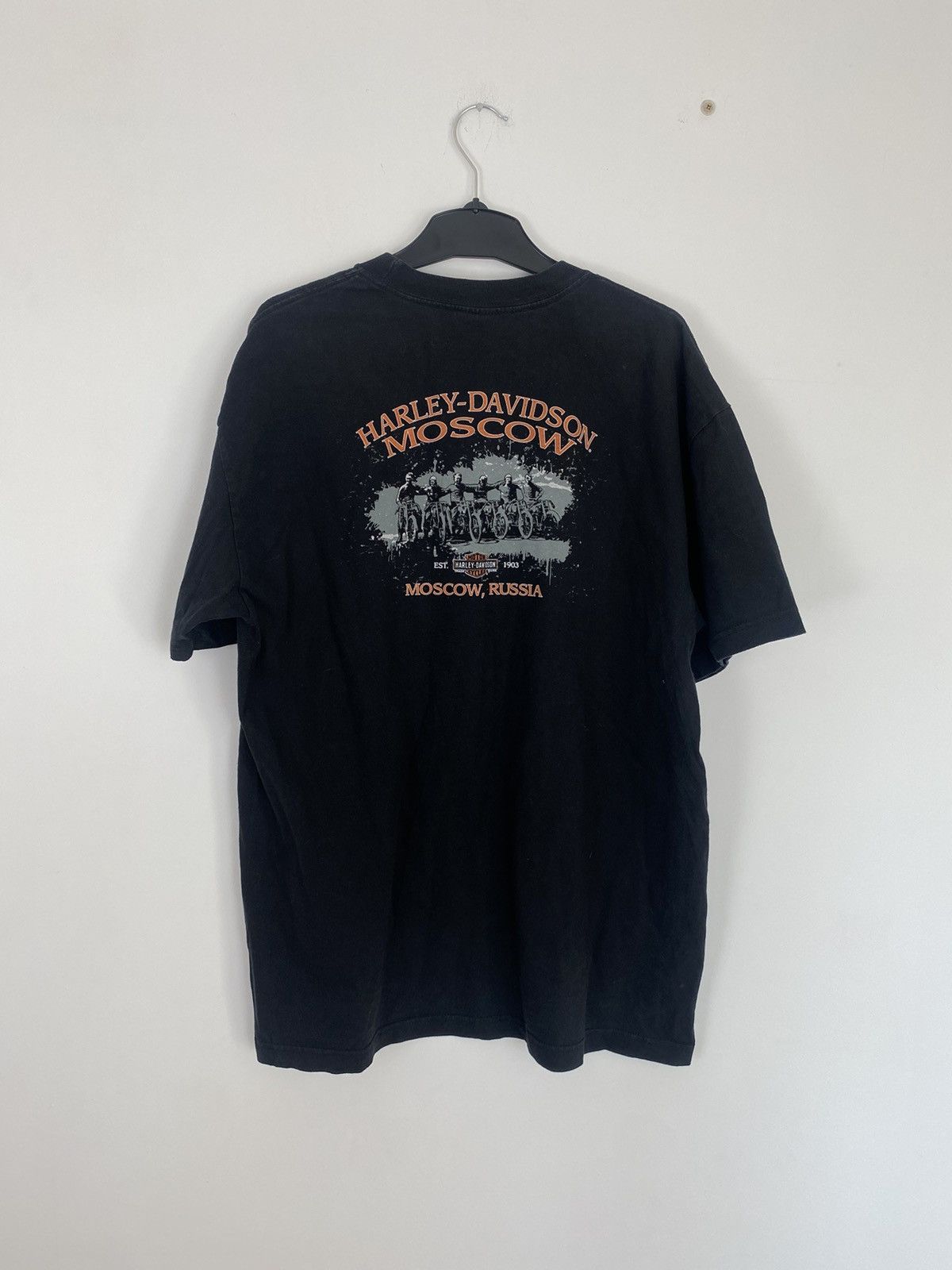 Band Tees Harley Davidson Moscow Russia XL Tee 2013 vintage t-shirt Size US XL / EU 56 / 4 - 4 Thumbnail