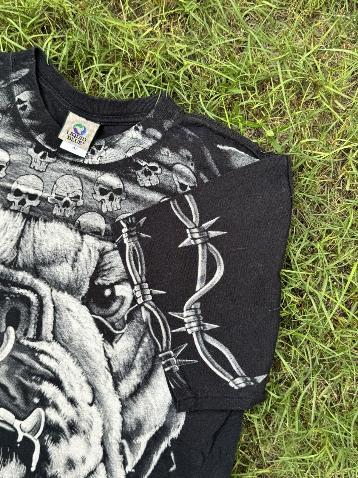 Liquid Blue 1996 Liquid Blue Cats Suck Boxing Grunge Vintage Tee Shirt Size US L / EU 52-54 / 3 - 8 Thumbnail