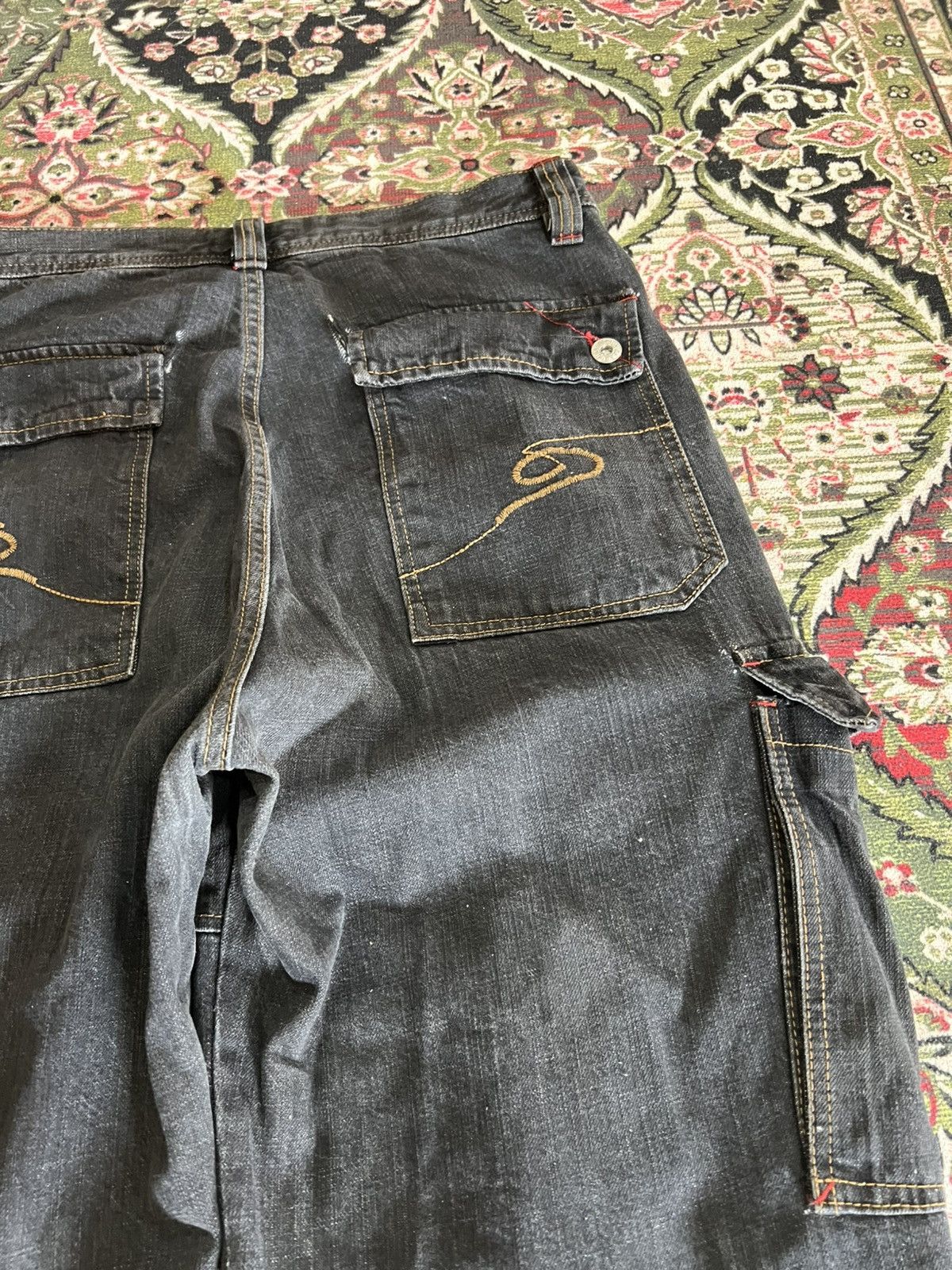 Japanese Brand Vintage Piko Baggy Hawaiian Cargo Jean Size US 34 / EU 50 - 15 Thumbnail